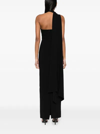 Solace London Demi Maxi Dress In Black