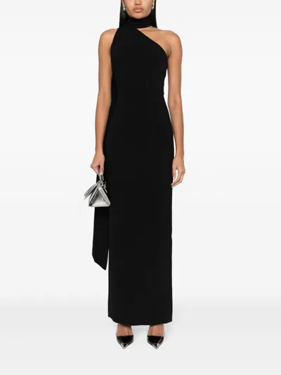 Solace London Demi Maxi Dress In Black