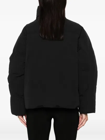 Laminar Down Jacket With Metallic Lining Clothing In Black