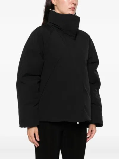 Laminar Down Jacket With Metallic Lining Clothing In Black
