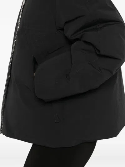 Laminar Down Jacket With Metallic Lining Clothing In Black