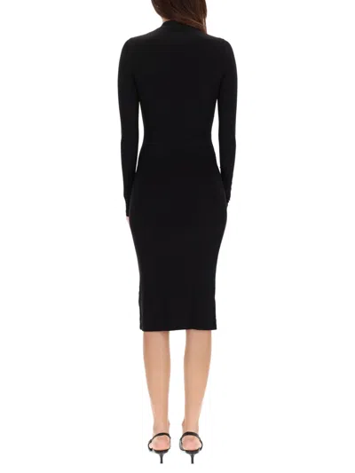 Diesel Dress "d-mokky-ls-microdiv" In Black