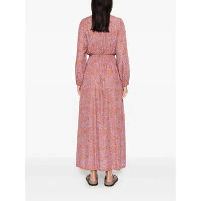 Natalie Martin April Buttoned Floral Shangri Dress In Pink