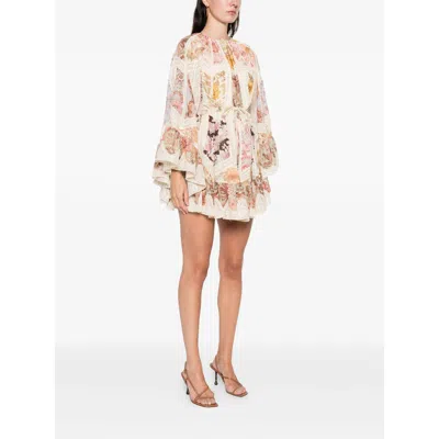 Zimmermann Daylight Slip Floral-print Midi Dress In Neutral
