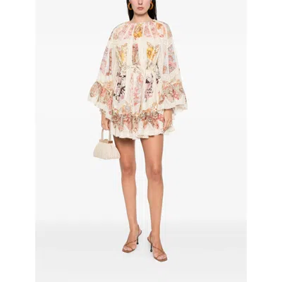 Zimmermann Daylight Slip Floral-print Midi Dress In Neutral