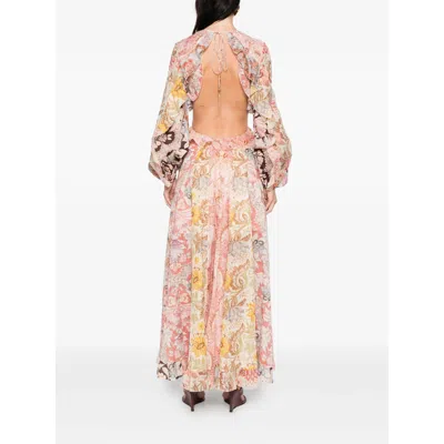 Zimmermann Daylight Billow Ruffled Cutout-detail Floral-print Maxi Dress In Multi