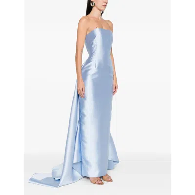 Solace London Strapless Maxi Dress In Multi