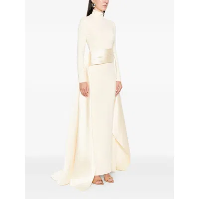 Solace London Roll-neck Maxi Dress In Multi