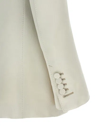 Tom Ford Duchesse Single-breasted Blazer Blazers Beige In Neutral