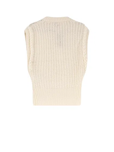 Hugo Boss Fastina Wool And Alpaca Blend Vest In Brown