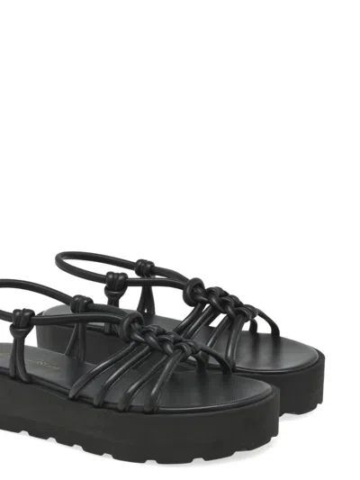 Gianvito Rossi Hebe Leather Sandals In Black