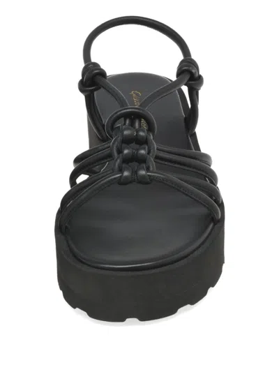 Gianvito Rossi Hebe Leather Sandals In Black