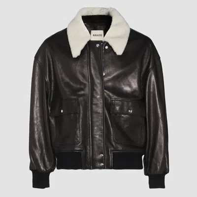Khaite Jackets Blacks And Greys In Brown