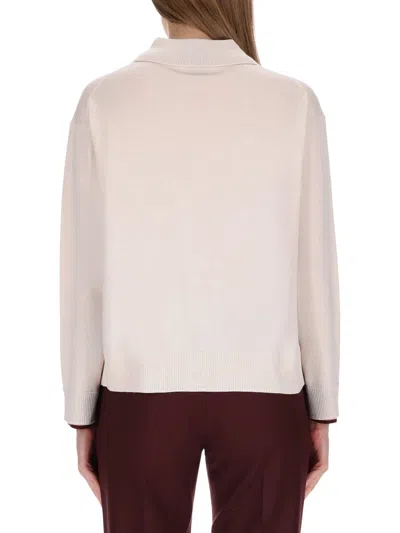 Paul Smith Knitted Collar Sweater In Pink