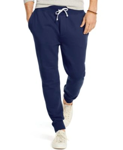 Shop Polo Ralph Lauren Men's Fleece Jogger Pants In Cruise Navy