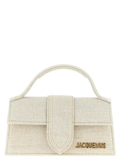 Jacquemus Le Bambino Logo-lettering Cross Body Bag In Neutral