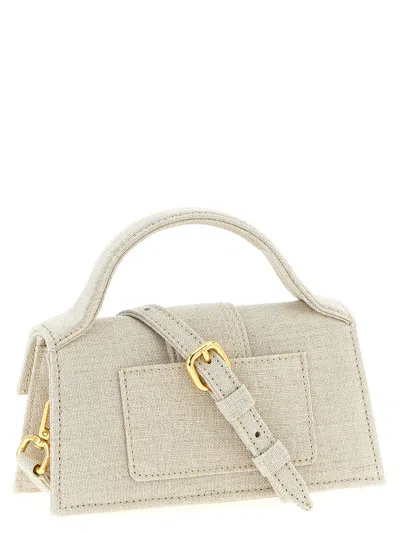 Jacquemus Le Bambino Logo-lettering Cross Body Bag In Neutral
