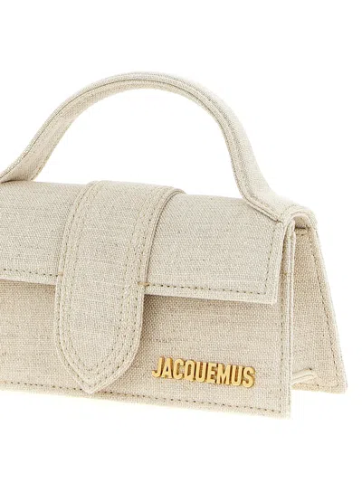 Jacquemus Le Bambino Logo-lettering Cross Body Bag In Neutral