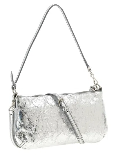 Balenciaga Urban Chic Clutch Bag Adjustable Strap In Silver