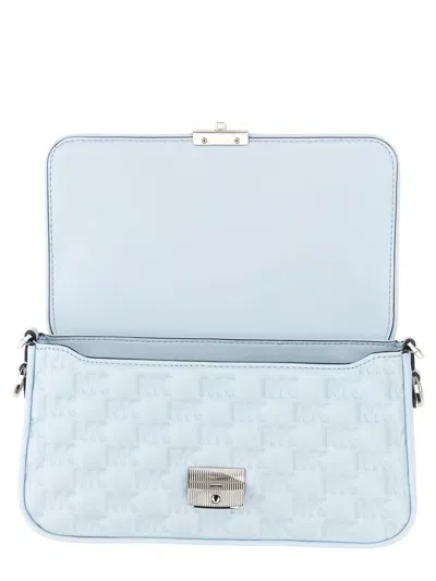 Michael Kors Leather Shoulder Bag In Blue