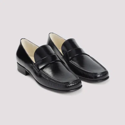 Phoebe Philo Calf Leather Loafers In Black