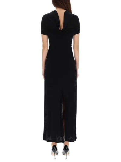 Helmut Lang Long "sash" Dress In Black