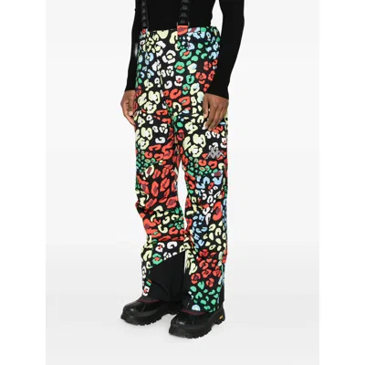 Kappa 622cg Premium Patterned Ski Bottoms In Black