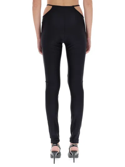 Versace Jeans Couture Pants V-emblem In Black
