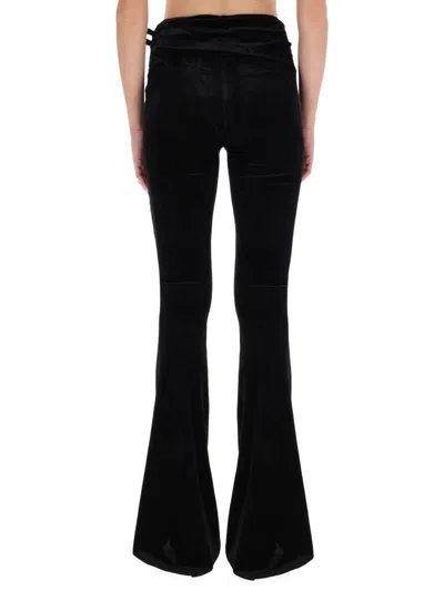 Versace Jeans Couture Pants With Buckle Detail In Black