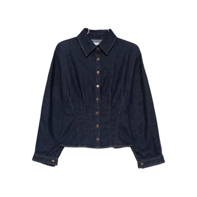 Agolde Regenerated Cotton Devon Shirt In Blue