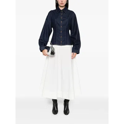 Agolde Regenerated Cotton Devon Shirt In Blue