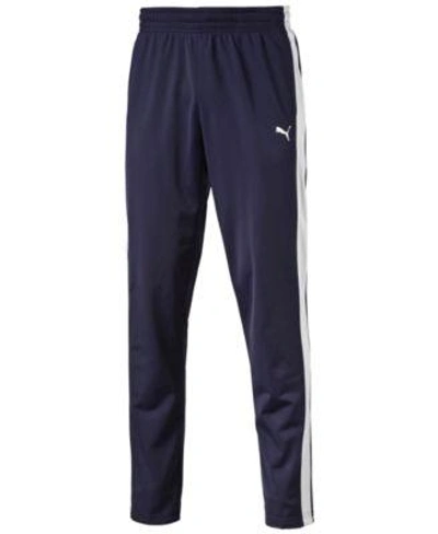 Shop Puma Men's Tricot Track Pant In Navy/white