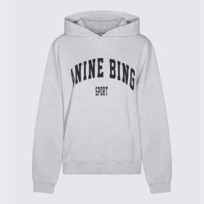Anine Bing Grey Melange Cotton Harvey Sweatshirt In Gray