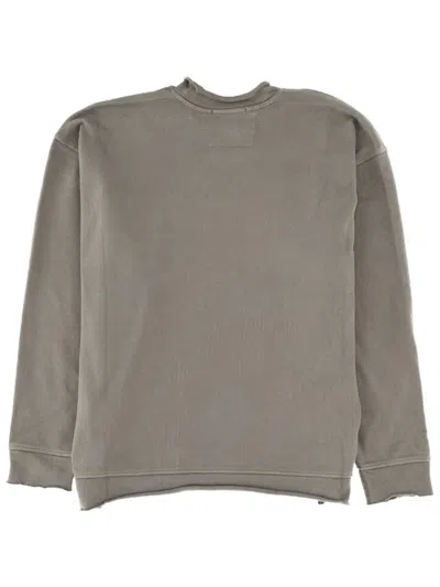 C.p. Company C. P. Company Sweatshirt With Embossed Logo In Gray