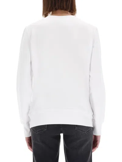 Versace Jeans Couture Sweatshirt With Logo In White