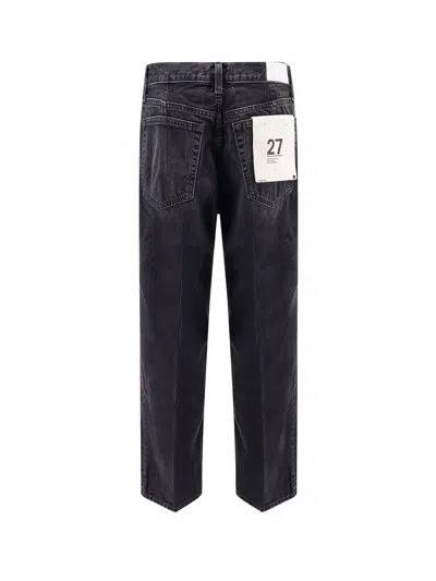 Re/done The Ollie Denim Five Pocket Trousers In Black