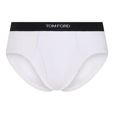Tom Ford White Cotton Two-pack Briefs In White