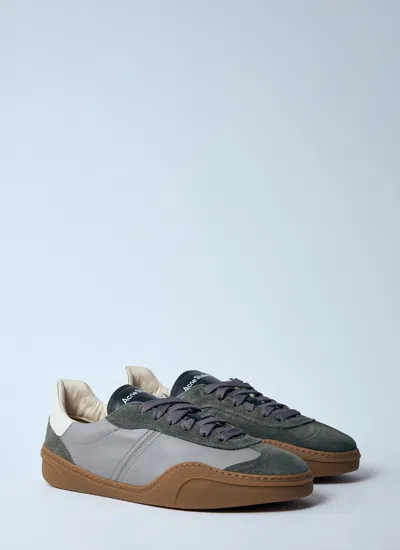 Acne Studios Men Leather Low-top Sneakers In Multi