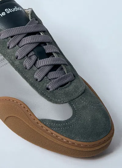 Acne Studios Men Leather Low-top Sneakers In Multi