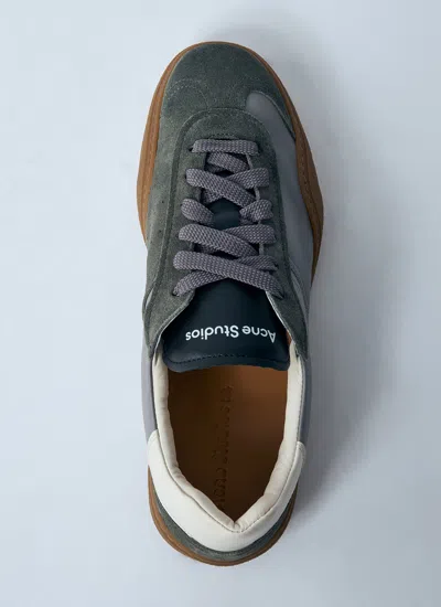 Acne Studios Men Leather Low-top Sneakers In Multi