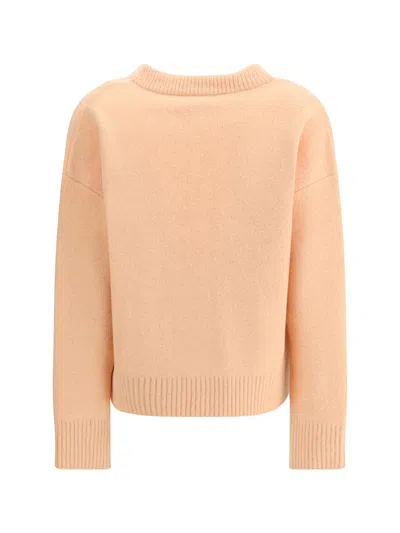 Ami Alexandre Mattiussi Ami Paris Women Alpaca Ami De Coeur Cardigan In Pink