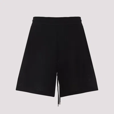 Amiri Crochet Mesh Style Shorts In Black