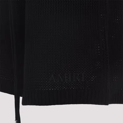 Amiri Crochet Mesh Style Shorts In Black