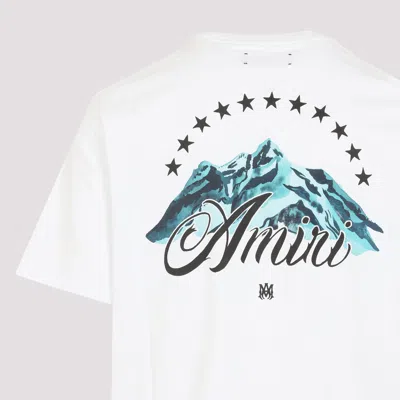 Amiri Mountain Graphic Short Sleeve T-shirt In White