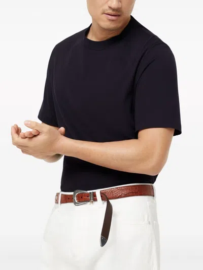 Brunello Cucinelli Layered-effect Crewneck T-shirt In Black