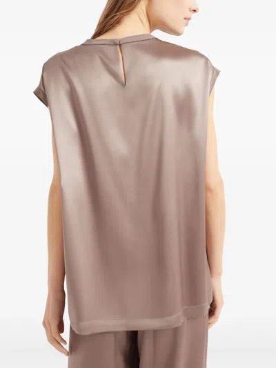 Brunello Cucinelli Top  Woman Color Brown In Multi