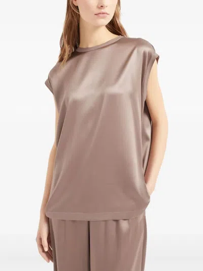 Brunello Cucinelli Top  Woman Color Brown In Multi