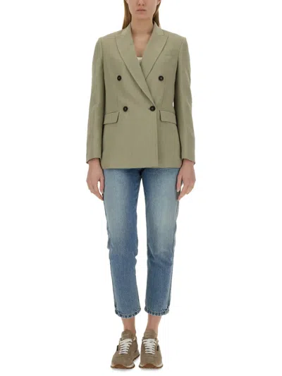 Brunello Cucinelli Women Twill Jacket In Green