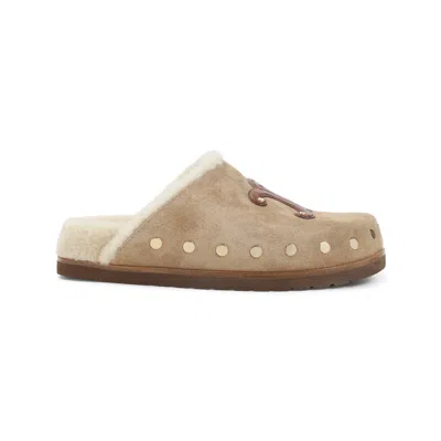 Celine Triomphe Wedge 15mm Mules Women In Brown