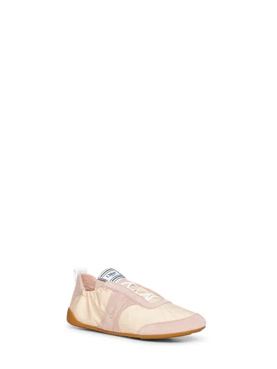 Chloé Kick Suede-trimmed Sneakers In Multi
